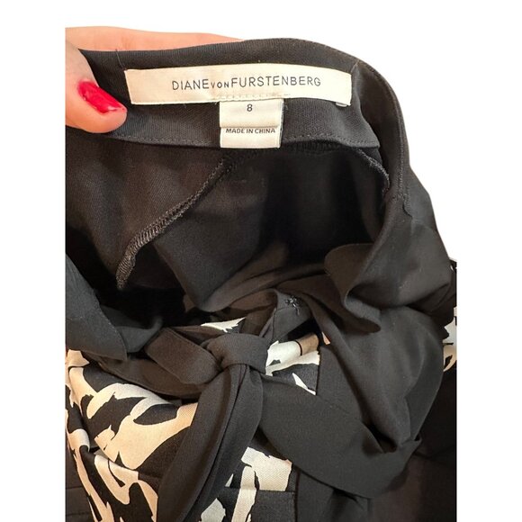 Authentic Diane von Furstenberg wrap dress Wool Silk DVF Hologram Security Tag - Picture 8 of 12